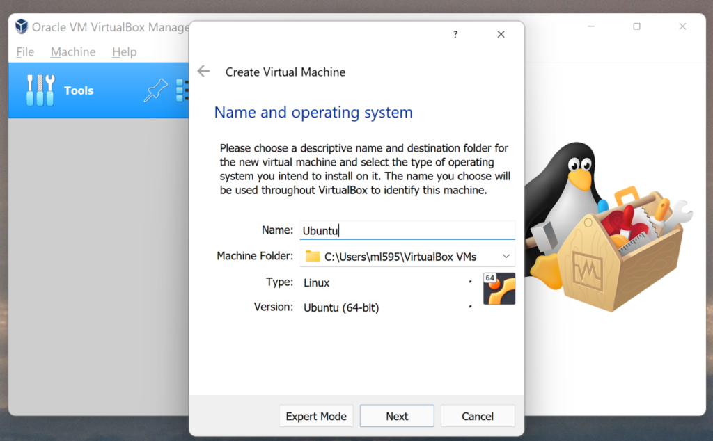 How To Install Linux On Virtual Machine using the installation wizard