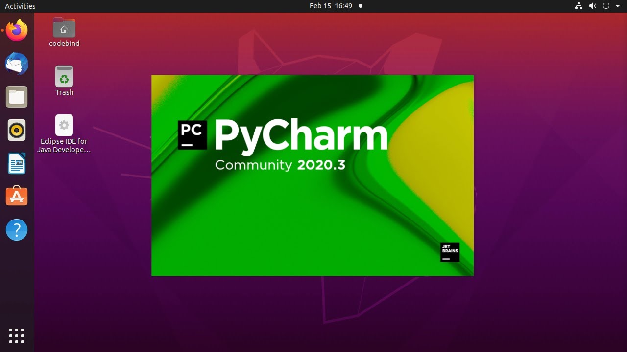 Install PyCharm on Linux example